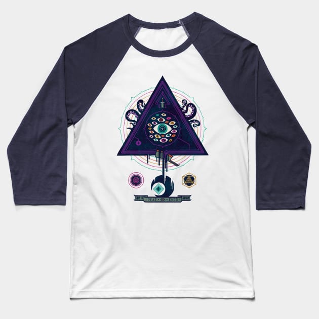 All Seeing Baseball T-Shirt by againstbound
